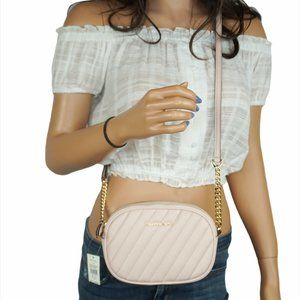 Michael Kors Rose MINI Oval Camera Xbody Bag Pink